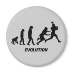 evolution football refrigerator magnet