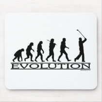 Evolution - Golf - Man Mouse Pads