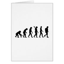 Evolution Hiking trekking mountains Greeting Cards
