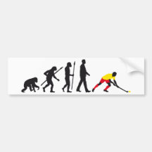 evolution hockey player auto sticker