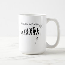 Evolution In Europe Coffee Mugs