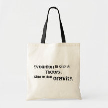 Evolution is only a theory. bags
