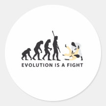 evolution Judo Runde Aufkleber