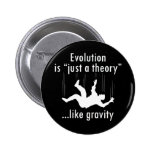 Evolution Just a Theory Pinback Button