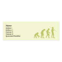 Évolution - maigre modèle de carte de visite
