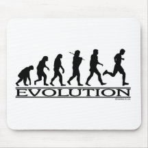 Evolution - Man Running Mouse Pad