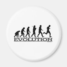 Evolution - Man Running Refrigerator Magnet