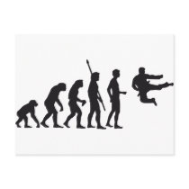 evolution martial arts postkarten