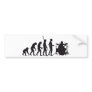evolution more drummer bumper sticker