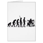 evolution more drummer greeting cards