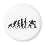 evolution more drummer fridge magnet