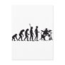 evolution more drummer post card