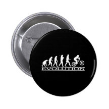 Evolution - Mt Biking Pinback Buttons