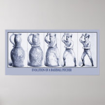 Evolution of a Baseball Pitcher Print