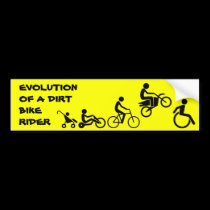 Evolution Of A Rider Dirt Bike Motocross Bumper St bumper stickers