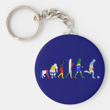 Evolution of Argentinian soccer Argentina futbol Key Chains