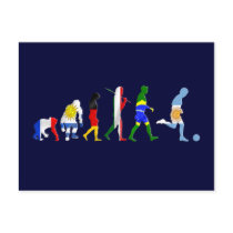 Evolution of Argentinian soccer Argentina futbol Post Cards
