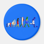Evolution of Honduran football Honduras flag art Fridge Magnet