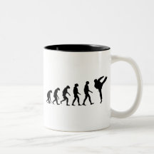 Evolution of Karate Coffee Mugs