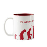 Evolution of Man (Red) Mug