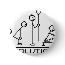 Evolution of man with rowing pinback buttons