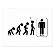 Evolution of Men Postcards