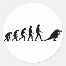 Evolution of Photography Round Sticker