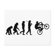 Evolution of the cyclist post cards