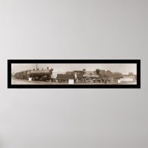 Evolution of Trains Photo 1913 Print