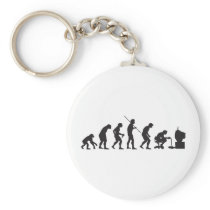 Evolution of Video Games Gaming Gamer Key Chain