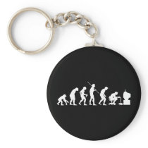 Evolution of Video Games Gaming Gamer Keychains