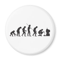 Evolution of Video Games Gaming Gamer Fridge Magnet