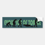 Evolution of Zombie Bumper Sticker