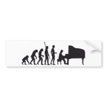 evolution piano auto sticker