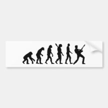 Evolution Rock musician star Bumper Sticker
