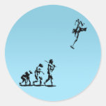 Evolution Rocket Round Sticker