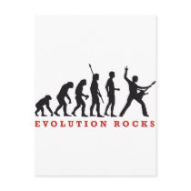 evolution rocks postkarten