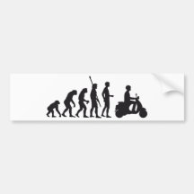 evolution scooter autoaufkleber