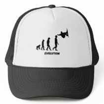evolution skateboarding trucker hat