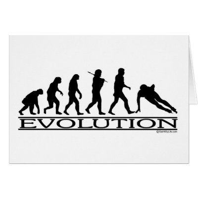 Evolution - Speed Skating Greeting Card by Mall4MyLife