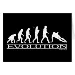 Evolution - Speed Skating Greeting Card