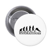 Evolution - Speed Skating Pinback Button