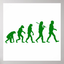 Evolution Standard - Green Poster