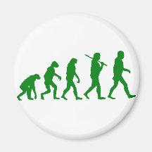 Evolution Standard - Green Refrigerator Magnets