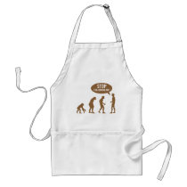 evolution - stop following me! aprons