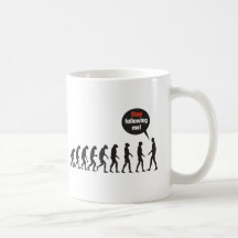 Evolution. Stop Following Me! Coffee Mug