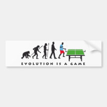 evolution table tennis auto aufkleber