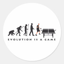 evolution table tennis runde aufkleber