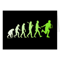 Evolution Tennis Humourous Tennis Tshirt Card
