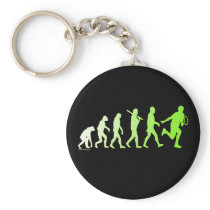 Evolution Tennis Humourous Tennis Tshirt Key Chain